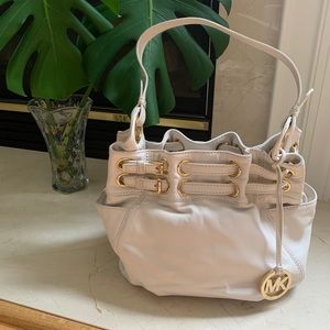 Michael Kors Leather Bucket Bag